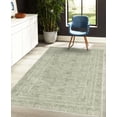 thumbnail image 4 of Leaves Decorative Rug, Striped Look Banana Palm Tree Foliage Exotic Nature Inspired Botanical Motif, Quality Carpet for Bedroom Dorm and Living Room, 6 Sizes, Pale Sage, by Ambesonne, 4 of 4
