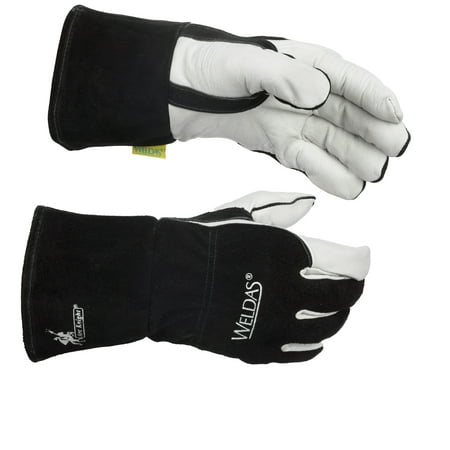 Weldas® Arc Knight® MIG/Stick Welding Glove - Kevlar® Sewn - 100% Cotton Lining - Size