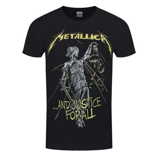 Metallica Adult And Justice For All Tracks Back Print T-Shirt