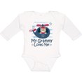 thumbnail image 3 of Inktastic Grammy Loves Me Grandson Bear Boys Long Sleeve Baby Bodysuit, 3 of 5