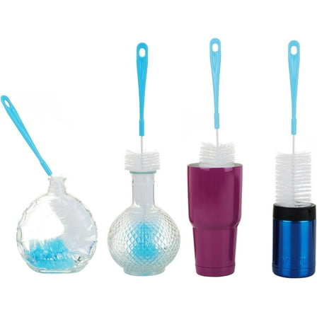 Bottle Brush Cleaner Pack - 3 Pack 16 Inches Long, Brushes for Baby Bottles, Water Bottles, Straws, Tumblers, Wine Decanters and Flasks