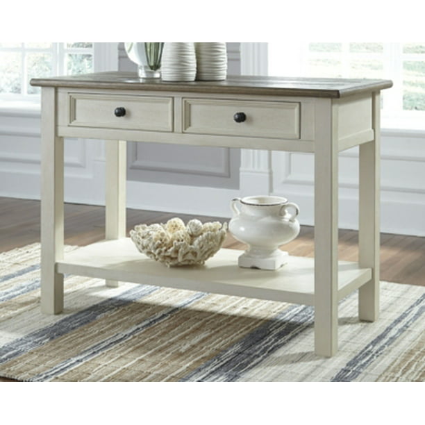 By Ashley Bolanburg Sofa Table Two Tone, Ashley Furniture Sofa Table With Drawers