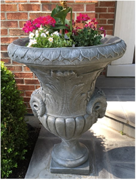 Set of 2 Sherwood Finished Outdoor Decorative Urn Planters 37" by CC Outdoor Living