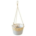 thumbnail image 2 of Wind Rattan Hanging Basket | Wall-Mounted Storage Planter for Indoor & Outdoor Gardening | Green Dill Style Decorative Grass Basket | Includes 1 Basket, 2 of 4
