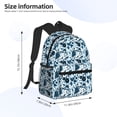 thumbnail image 4 of Daiia Daisies Flowers School Backpack for Men Women, Unisex Large Waterproof Bookbag Schoolbag Casual Daypack for High School/College/Teens/Travel/Work Black, 4 of 8