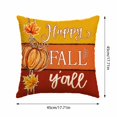 thumbnail image 3 of Throw Pillow Covers 18x18 Inch, Rustic Linen Printed Decorative Square Pillowcases, Farmhouse Holiday Cushion Covers for Couch Sofa Living Room Bedroom Outdoor Home Decor, 3 of 8