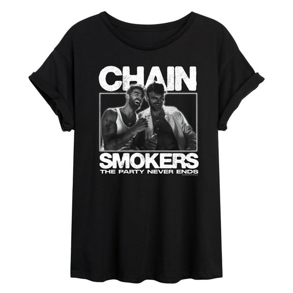 The Chainsmokers - Party Never Ends - Women's Oversized Graphic T-Shirt