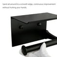 thumbnail image 4 of Self Adhesive Toilet Paper Holder with Phone Shelf Wall Mounted Toilet Paper Roll Holder - Bathroom Washroom Tissue Roll Holder with Storage Shelf, 4 of 6