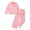Pink, variant on Yaoqi 9 Years Big Girl Outfit Set 10 Years Child Girls Winter Clothes Long Sleeves Half Zipper Pullover Sweatshirt Top Wide Leg Pants 2pcs Clothing Pink