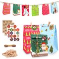 thumbnail image 4 of Inteprter Bolsas de regalo Bolsas de regalo de Navidad Calendario de cuenta regresiva de 24 días Bolsa de regalo Decoración de Navidad Kits de decoración para fiestas, 4 of 6