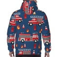 thumbnail image 7 of Wukai Fire Truck 1 Print Men Hoodies Fleece Sweatshirts Long Sleeve Sweaters Pullover Fall Outfits Winter Clothes-Small, 7 of 7