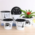 thumbnail image 4 of Kripyery Flowerpot Water Storage Function Anti-slip PP Smooth Surface Plant Pot Patio Decor, 4 of 8