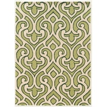 Linon Trio Marple Hand Tufted Polyester 8'x10' Rug in Ivory