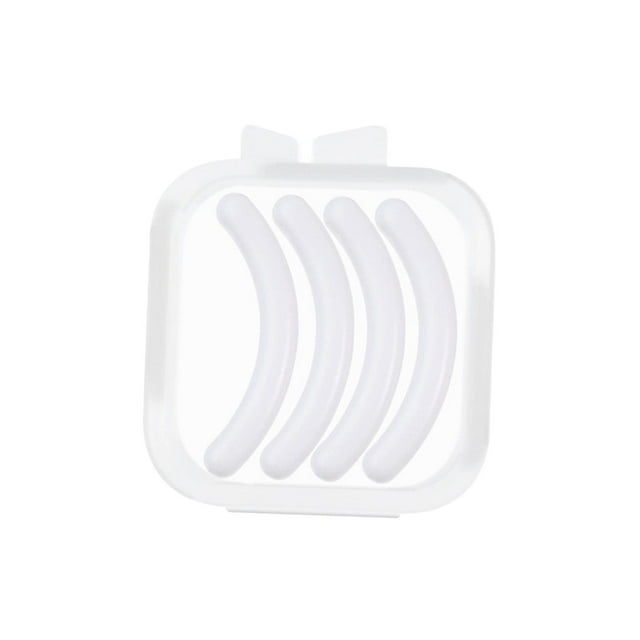 4 Morceaux de Recharges de Bigoudi pour Cils, Coussinets de Remplacement, Doux, Confortable, Durable, Long Blanc