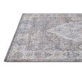 thumbnail image 3 of HomeRoots 512312 10 x 13 ft. Gray Blue & Gold Floral Stain Resistant Rectangle Area Rug, 3 of 5
