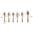 thumbnail image 4 of Ensemble d'Ustensiles de Cuisine en Bois 8 Pcs Outils de Cuisson avec Cuillères Spatule Passoire Teck Naturel, 4 of 9