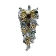 thumbnail image 2 of FVDPWYE Snowy Christmas Wreath Decorative Hanging Ornament for Party Home Xmas Decor Gold, 2 of 9