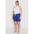 thumbnail image 3 of Womens Plus Size Rope Belted Shorts, 3 of 5