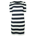 thumbnail image 4 of Women's Plus Striped Puff-Sleeve Ponte Dress-LN-1X, 4 of 4