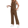 thumbnail image 2 of Fantaslook Womens Two Pieces Sets Summer Outfits Tank Tops and Wide Leg Pants Matching Sets Casual Loungewear, 2 of 8