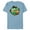 Ocean Blue, variant on Welcome to the Island of Dr. Hibbert Halloween - Short Sleeve Blended T-Shirt for Adults - Customized-Celadon Snow Heather