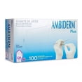 thumbnail image 1 of Guantes descartables Ambiderm Plus color violeta talle S de látex con polvo x 100 unidades, 1 of 8