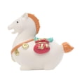 thumbnail image 3 of Figura de caballo en miniatura de resina, estatua de caballo, decoración del hogar, adornos de resina únicos y estables. Blanco, 3 of 9