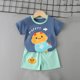 thumbnail image 2 of Odeerbi 6M-6Y Niños Niñas Trajes de Verano Dinosaurio Impreso Algodón Manga Corta Camiseta Pantalones Cortos Conjunto de Dos Piezas Cintura Elástica, 2 of 5