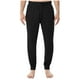 thumbnail image 2 of Pantalones largos para hombre, color liso, con bolsillos, cremallera, cintura elástica, de poliéster, 2 of 6