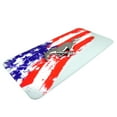 thumbnail image 3 of Ford Mustang 3D Chrome Pony Logo USA American Flag White Acrylic License Plate, 3 of 5