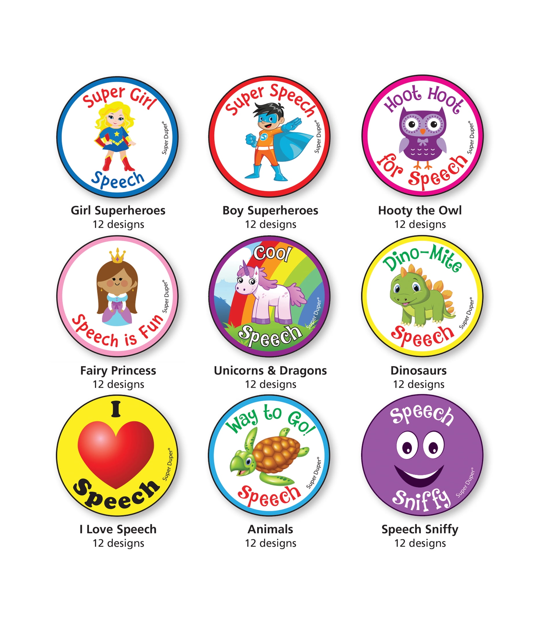 Super Duper Publications | 1,080 Scented Stickers Speech Super Pack | Educational Resource for Children