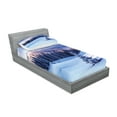 thumbnail image 2 of Winter Fitted Sheet & Pillow Sham Set, Surreal Cold Season Scenery High Mountain Peaks and Snowy Coniferous Pine Trees, Decorative Printed 4 Piece Bedding Decor Set, Twin, Blue White, by Ambesonne, 2 of 3