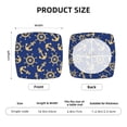 thumbnail image 5 of Haiem Anchors and Nautical Printed Square Couch Cushion Covers, Floral Sofa Cushion Covers Replacement, Stretch Couch Covers for Couch-16.9in, 5 of 8