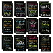 24-Pack Small Inspirational Notebooks for Office Employee Gifts, Growth Mindset Quotes, Motivational Pocket Journal Notepads Bulk for Teams, Students, Kids Party Favors, School (3.5x5 in)