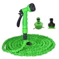 thumbnail image 1 of Manguera de jardín expandible de 25 pies con conector rápido para manguera de agua, manguera de protección de tela extra resistente, 1 of 5