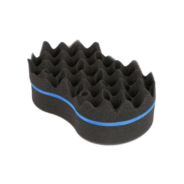 Vogacara 1 Juego de esponja para el cabello, rizadores de cola de alfiler multiagujeros, rizador de esponja, trenza ondulada, sin calor, fácil Cuidado del cabello