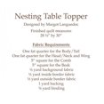 thumbnail image 2 of Nesting Table Topper Pattern by The Pattern Basket, 2 of 2