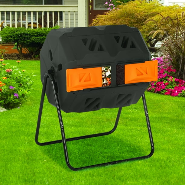 NiamVelo 43 Gallon Durable Tumbling Compost Bin Outdoor Compost Tumbler ...