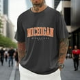 thumbnail image 2 of Bjutir Mens T-Shirts Oversize Spring And Summer Trend Young Large Size Pattern Printing Short Sleeve T Shirt Top Grey 2Xl, 2 of 4