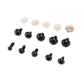 thumbnail image 4 of Safety Eyes with Washers, 300Pcs Small Doll Craft Toy Teddy Bear 6mm/8mm/9mm/10mm/12mm, Black Plastic Eye, 4 of 10