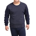thumbnail image 1 of Sonducket Ropa interior térmica para hombre, Tops de algodón de cuello de alta elasticidad y otoño, traje cálido, suministro de ropa para Camisetas  azul oscuro XL, 1 of 6