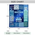 thumbnail image 4 of LHSHID Best Son in Law Gifts Blanket Flannel Soft and Comfortable Anti static Bed Sofa Blanket 50x60in, 4 of 5