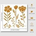thumbnail image 6 of Flower Pattern Painting Stencil 11.81x11.81 Inch Reusable DIY Art and Craft Stencils Hollow Out Drawing Painting Template for Painting on Wood Fabric Paper Walls Canvas Furniture, 6 of 6
