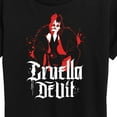 thumbnail image 3 of Disney Villains - Cruella Devil Spatter - Women's Short Sleeve Graphic T-Shirt, 3 of 5