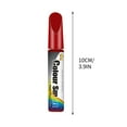 thumbnail image 2 of Touch Up Paint For Cars, Automotive Red Car Paint Pen Scratch Repair Touch Up Paint With Pen Tip and Brush, Quick & Easy To Repair Minor Automotive Scratches Touch Up Paint Pen 12ML (Red), 2 of 7