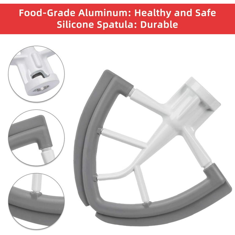 KitchenAid Stand Mixer Residential Aluminum Flex-Edge Beater Attachment at