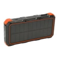 thumbnail image 2 of Banco de energía solar de 36800 mAh, carga rápida, 3 USB, cargador solar portátil con luz LED para acampar al aire libre, 5 V, 3 A, color naranja, 2 of 15
