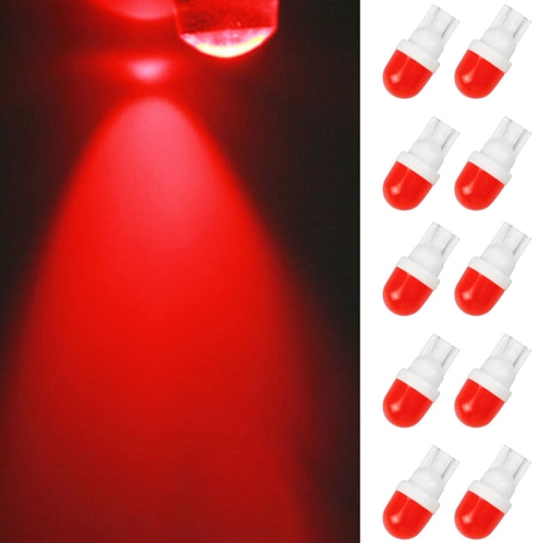 Gwong Autos 10 unids T10-2SMD LIGHT ROJO LED LED LED de LED Bombilla AUTOMÁTICA Bombilla Gwong 24007049