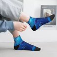 thumbnail image 2 of Fuzoiu Deep Sea Glowing Fishes Print Adult Socks, Crew Moisture-wicking Socks, Unisex Cushion Crew Socks,Casual Sports Ankle Socks, 2 of 7