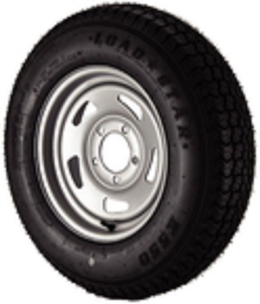 Radial Trailer Tire and Rim ST215/75R14 5 5-4.5 Directional Chrome Wheel 